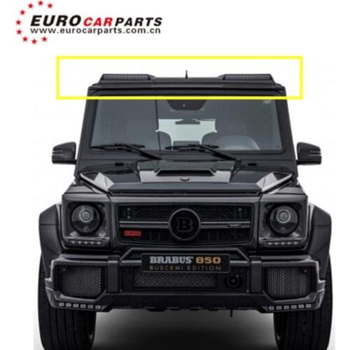 G class carbon finber roof spoiler for w463 G63 G65 G500 G400 G350 carbon wing with LED running lights
