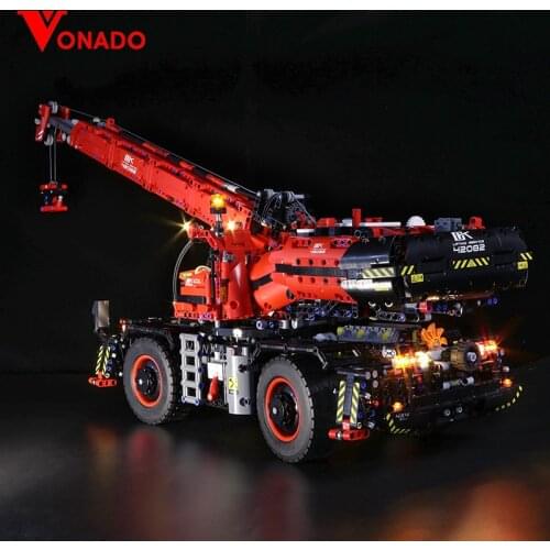 Led light for LEGO Mechanical Group 42082 Complex Terrain Crane LEGO Technic series Boy and girl Building Block Toy (only light)