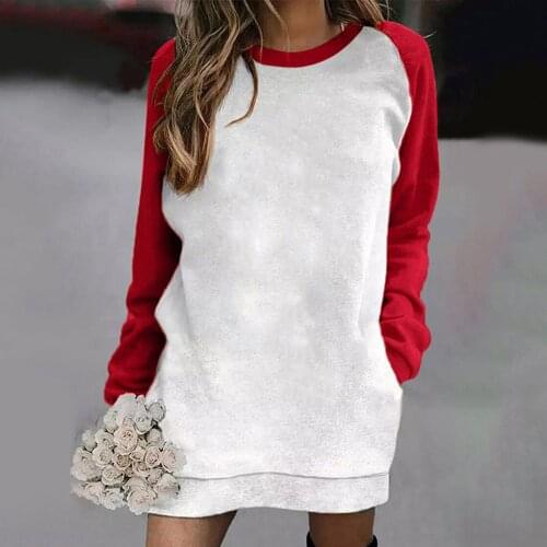Womens Sweatshirt Womens Print Pocket Pullover O Neck Long Sleeve Sweatshirts Casual Dress Oversize Elegant Womens Sweater