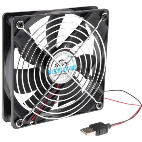 Quiet 120mm USB Cooling Fan For Receiver DVR Silent
