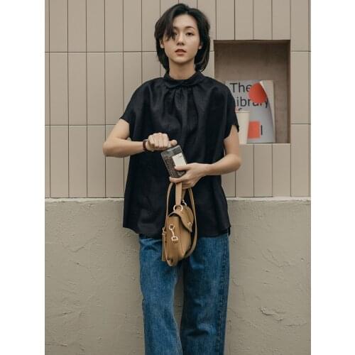 Yuemingfei Black Blouses