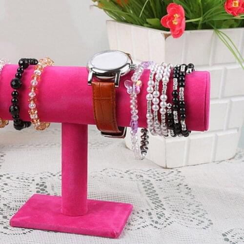 2019 Fashion Velvet Bracelet Bangle Necklace Jewelry Display Stand Holder Organizer