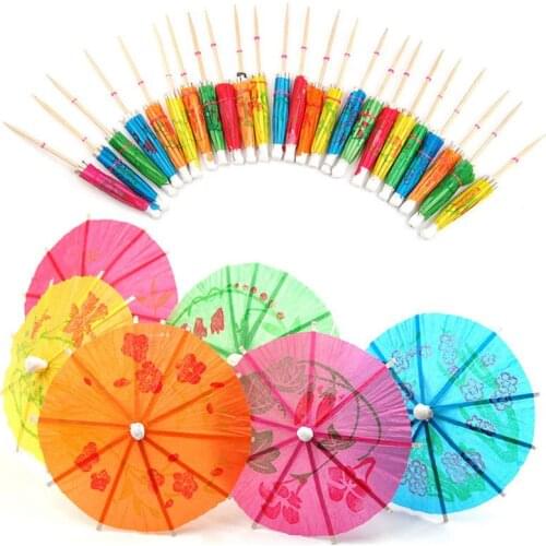 50Xpaper Cocktail Parasols Umbrellas Party Wedding Supplies