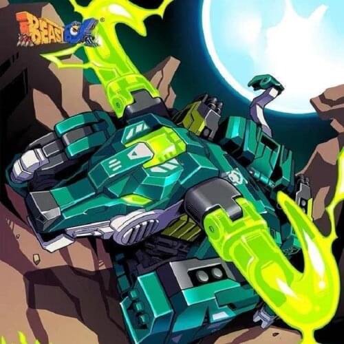 52TOYS BeastBox Deformation Robots Transformation Animal Horned Green Buffalo Cube Mecha Figureals Model Toys Action Figure Gift