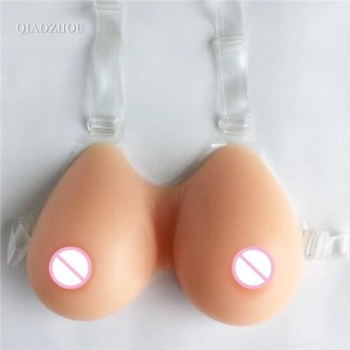 800g 36c cup crossdresser strap on silicone breast forms artificial breasts for men mastectomy use