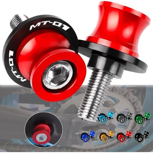 For YAMAHA MT-01 MT01 MT 01 M6 Motorcycle Accessories CNC Aluminum Frame Stands Sliders Swingarm Spools M6 6MM Screw Accessories