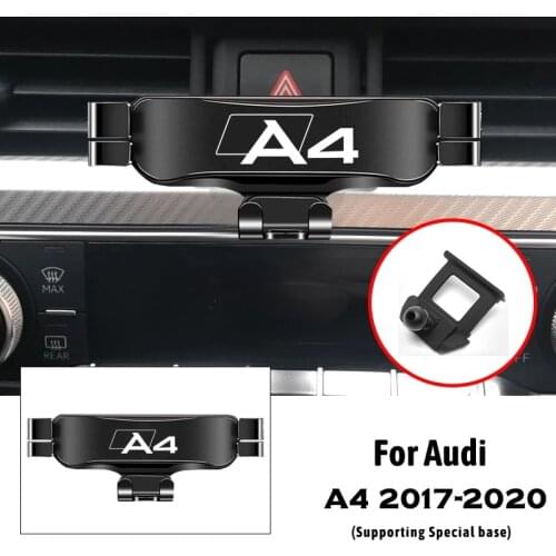 Car Mobile Phone Holder For Audi A4 B9 8WH 2017-2021 Air Outlet Clip Mounts Stand GPS Gravity Navigation Bracket Car Accessories