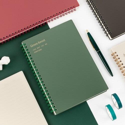 Morandi 2021 A5 Size Notebook Green Red 80 Sheets Liner Paper Diary Weekly Daily Monthly Planner Office School Supplies F6835