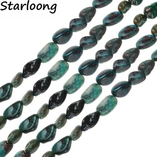 3*5*10MM Irregular Freeform Chip Gravel Natural Stone Beads Chrysocolla lapis lazuli green Aventurine For DIY Jewelry Making