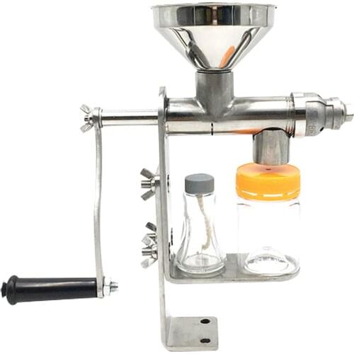 Household Manual Oil Press Machine Seed Material Oil Expeller Extractor