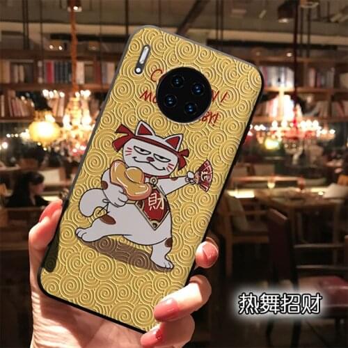 Japan Style Cartoon 3D Embossed Phone Case for Huawei P20 30 40 Mate 10 20 30 40Lite Pro Honor 8X 9 10 20 30Pro Soft Back Cover