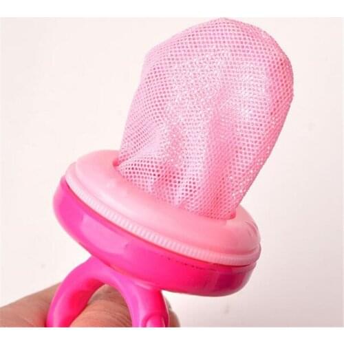 Baby Pacifier Fresh Food Nibbler Feeder Soother Newborn Safety Feeding Nipple Mesh Bag Chew Fruits Vegetables Chupeta Soother