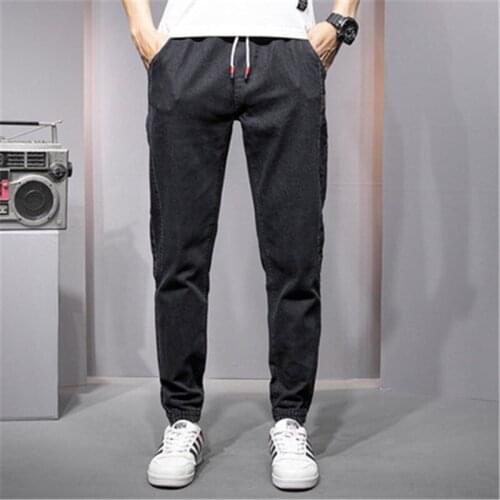 Jeans Men Loose Casual Cotton Feet Harem Denim Trousers Korean Sports Cargo New Fashion Denim Pencil pants Male spring Summer