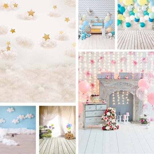 Birthday Party Photography Backdrops Balloons Birthday Cake Children Baby Photo Backdrop fotografia Backgrounds For Photo Studio