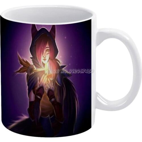 Xayah Coffee Mugs Ceramic Personalized Mugs 11 Oz White Mug Tea Milk Cup Drinkware Travel Mug Xayah