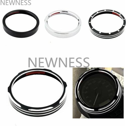Motorcycle Speedometer Bezel Ring Tachometer Accent Trim Ring Cover CNC Aluminum For Harley Dyna Street Bob Sportster XL1200