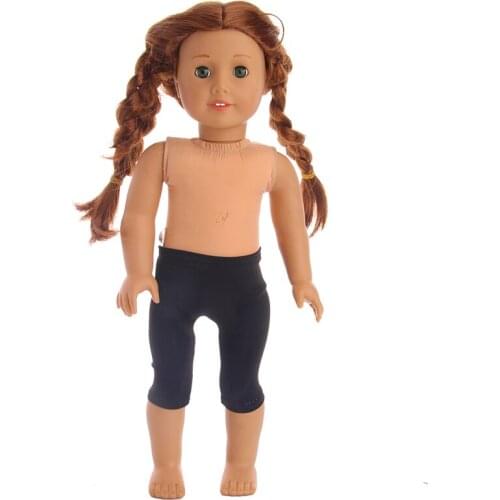 Handmade Doll Black tight leggings accessories Fit 18 Inch American Doll &43cm New Born Baby Clothes