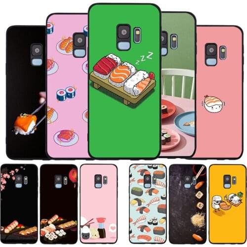 Cute Japanese sushi Soft phone Case For Samsung S20 S10 S9 S8 S7 edge Plus Lite For Note 8 9 10 A6 A7 A8 A9 Cover