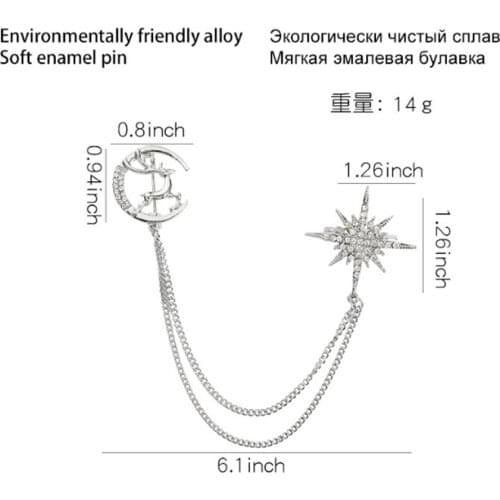 New 20Pcs Star Sika Alloy Brooch Badge Lapel Pin Action Figure Toy