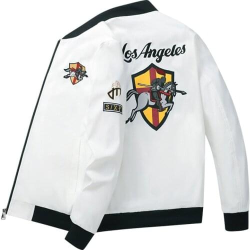 2021 new Autumn casual fashion brand short coat flight jacket Embroidered Baseball suit Korean Trend