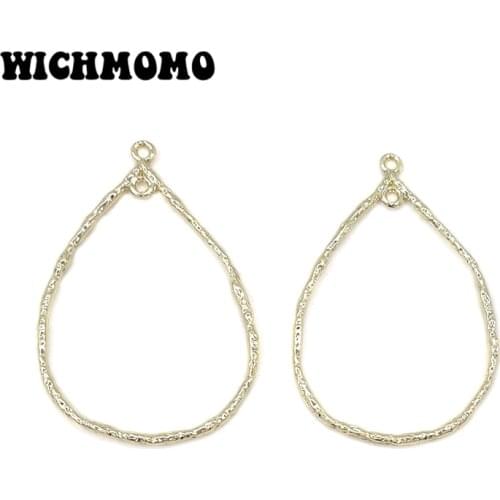 2020 New 4 Pieces/bag High Quality Zinc Alloy big Water Drop Charms Pendants for DIY Earrings Necklace Jewelry Accessories