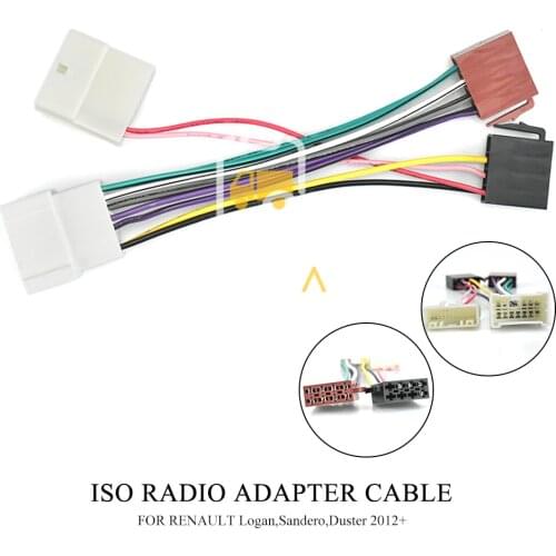 12-043 ISO Radio Adapter for RENAULT 2012+ for DACIA 2011+ Wiring Harness Connector Lead Loom Cable Plug Adaptor Car Stereo