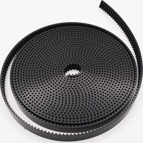 Black 3M Type Opened Polyurethane Timing Belt 10/15/20mm Width PU with Steel Wire 3mm Pitch 1-10 Meters Synchronous Belt