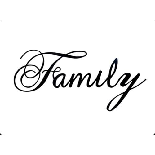 Family Word Metal Cutting Die for Diy Scrapbooking Paper Card Making Craft Embossing