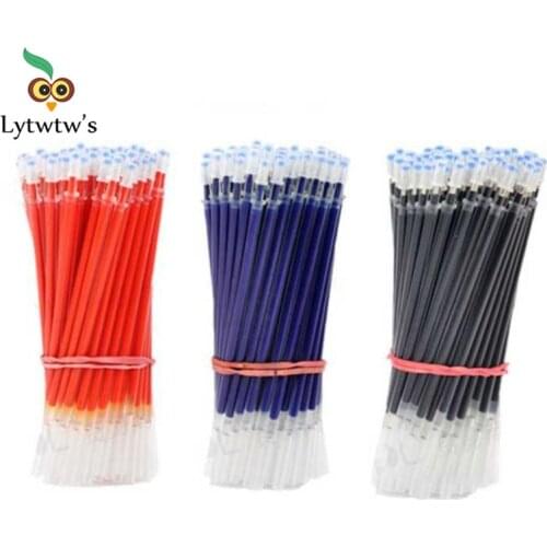 0.5mm 20pcs/set Gel Pen Refill Office Signature Rods Red Blue Black Ink Office School Stationery Writing Supplies Handles Bullet