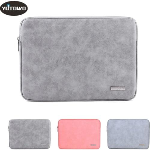 Soft PU Laptop Bag Leather Notebook Bag Case Cover For Macbook Air Macbook Pro 13 Case Laptop Funda iPad Pro Air Sleeve Case