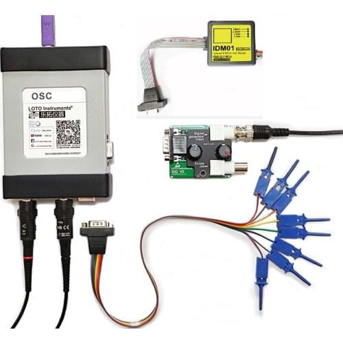 Virtual Digital Oscilloscope USB/PC Oscilloscope OSCH02 Series 1GS/s BW 100MHz 2-Channel / 5 in 1 8~13 Bit Vertical Resolution
