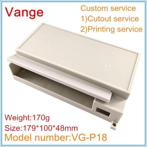 1pcs/lot one chip microcomputer mold extrusion 179*100*48mm ABS plastic outlet box instrument housing for sensor module PCB