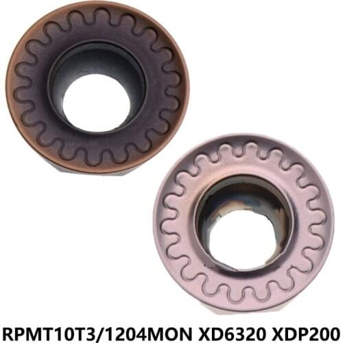 10pcs Original Carbide Inserts RPMT10T3MON RPMT1204MON XD6320 XDP200 RPMT10T3 RPMT1204 MON RPMT 10T3 1204 Lathe Cutter Turning