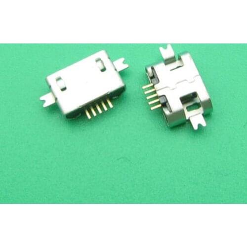 100pcs Micro USB 5P,5-pin Micro USB Jack,5Pins Micro USB Connector Tail Charging socket