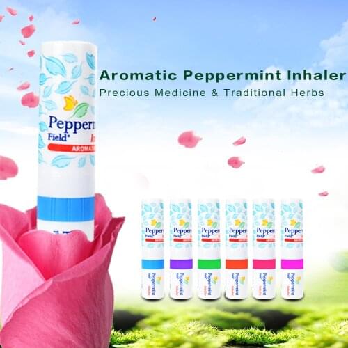 6 Pieces/Lot Nasal Inhaler Floral Original Peppermint Nose Inhaler Prevent Sunstroke Anti-influenza Relieve Motion Sickness