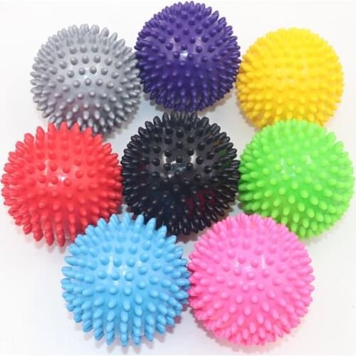 7.5cm 9cm Massage Ball Durable PVC Spiky Trigger Point Sport Fitness Hand Foot Pain Relief Plantar Fasciitis Reliever Hedgehog