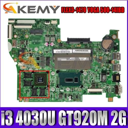 448.03N03.001M for Lenovo FLEX3-1470 YOGA 500-14IBD notebook motherboard CPU i3 4030U GT920M 2G DDR3 100% test work
