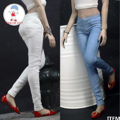 ACNTOYS 1/6 Scale ACN003 Fashion Women Tight Denim Jean Pants Ttrousers for 12 Inches TBLeague PH Action Figures DOLL