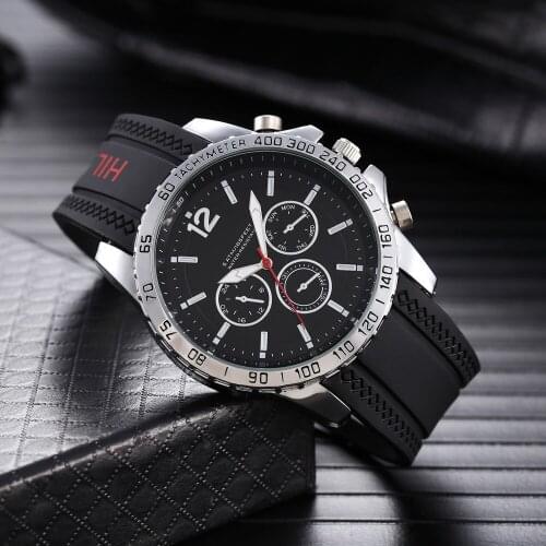 Famous Popular Brand Watches for Men Luxury Big Dial Male Watch Silicone Band Quartz Wristwatches Sport Clock Hifig Reloj Hombre