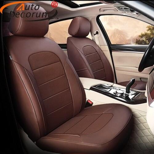 AutoDecorun Custom Genuine Leather Seat Cushion Covers for Volvo XC40 Seat Cover Cars Protectors Accessories 14PCS/Set 2018-2019