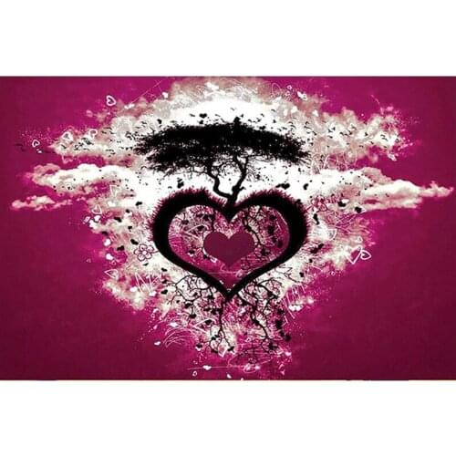 DIY 5D Diamond Painting Cross Stitch Handmade Embroidery Patterns Wall Sticker Mosaic Love Tree Home Decor Full Square Drill