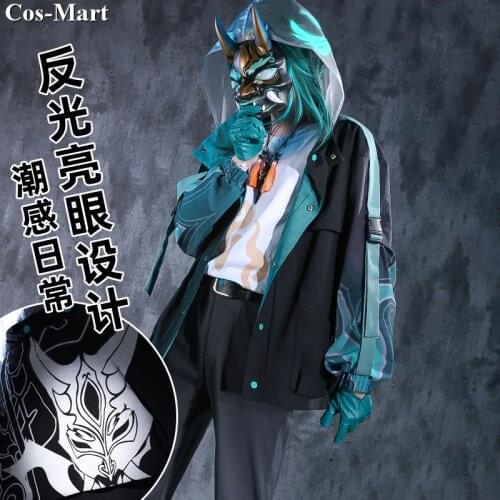 Hot Game Genshin Impact Xiao Cosplay Costume Fashion Handsome Daily Wear Coat Hoodie Male Activity Party Role Play Clothing S-XL
