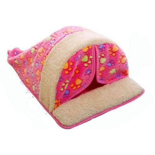 Pet Dog Bed washable Warming Dog House Soft Material Pet Nest all seasons Nest Kennel For Cat Puppy cat nest with curtain
