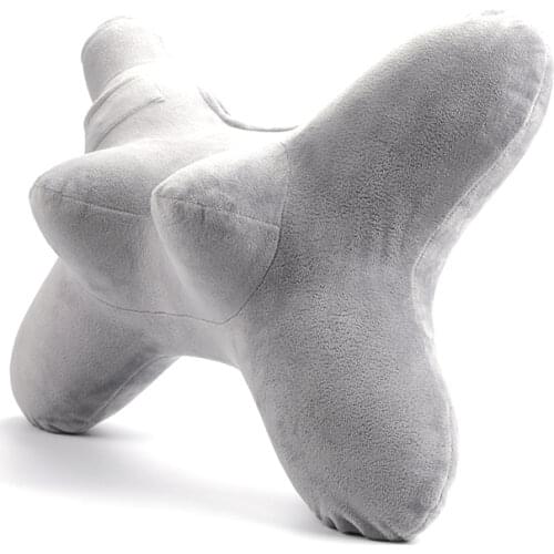 New Gray Inflatable Travel Pillow Air Soft Cushion Trip Portable Innovative Products Body Back Support Portable Blow Neck Pillow