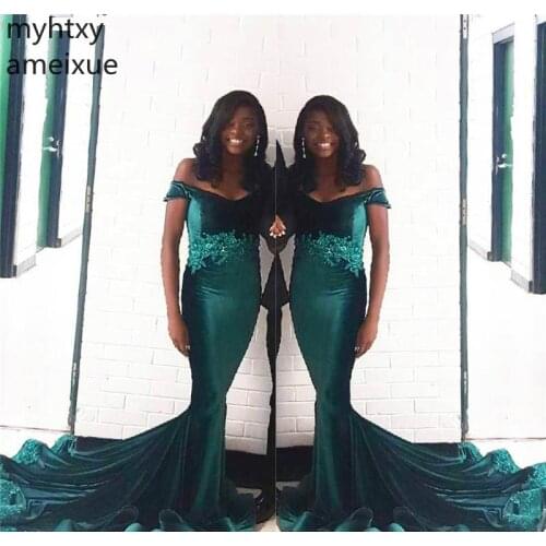 2020 New Hot African Black Girls Greed Sexy Prom Event Dress Mermaid Wear Evening Party Gown Plus Size Custom Made Dress Elegant