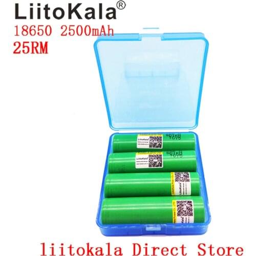 NEW Liitokala 18650 2500mah battery 3.7V Original INR18650-25RM 20A discharge li-lon batteries