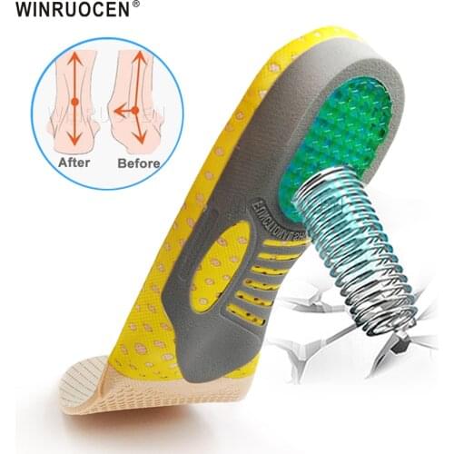 Orthopedic Insoles Sports EVA Shock Absorption Arch Support for Flat feet Man Women plantar fasciitis Feet Care insert Pad