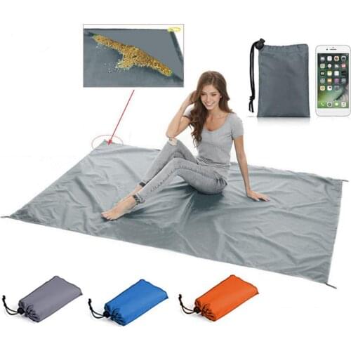 Beach Blanket Sandproof Portable Oversized Camping Mat Waterproof Beach Blanket Outdoor Campin Waterproof Camping Picnic Mat Mat