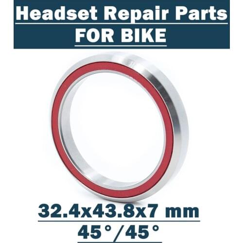ACB32438 Bearing 32.4*43.8*7mm 45/45 ( 1 PC ) Balls Bicycle 1-1/4 Inch Headset Repair Parts Ball Bearings