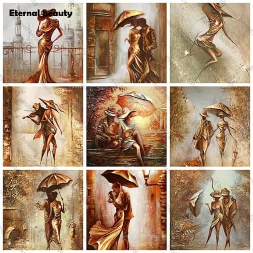 Romantic Love 5D Diy Diamond Painting Elegant Couple Diamond Embroidery Mosaic Cross Stitch Wall Art Home Decoration Handmade
